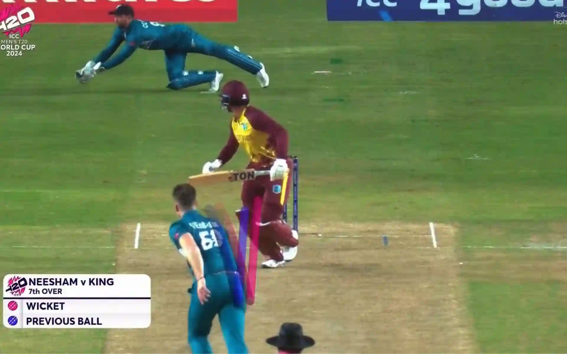 Neesham Scalps Brandon King's Wicket With 'Dream Delivery' To Worse Things For WI; Check Pic